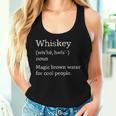 Vintage Whiskey Drinkers Definition Of Whisky Camiseta sin mangas para mujer Regalos para ella