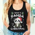 I Want A Panda For Christmas Cute Pandas Tank Top Frauen Geschenke für Sie