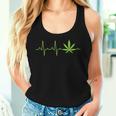 Weed For And Marijuana Leaf Heartbeat Tank Top Frauen Geschenke für Sie