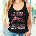 Women's Construction Line Construction Inspection Construction Site Construction Manager Tank Top Frauen Geschenke für Sie