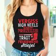 Women's Diese Prinzessin Trägt Feuerwehr Stiefel German Tank Top Frauen Geschenke für Sie