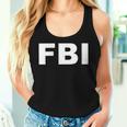 Women's Fbi Carnival Fancy Dress Costume Boys Top With-Neck Tank Top Frauen Geschenke für Sie