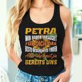 Women's First Name Petra Personalised Name Tank Top Frauen Geschenke für Sie