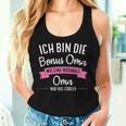 Women's Ich Bin Die Bonus Grandma Bonus Grandma Family Tank Top Frauen Geschenke für Sie