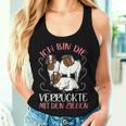 Women's Ich Bin Dieerrückte Mit Den Goat Ich Bin Dieerrückte Mit Tank Top Frauen Geschenke für Sie