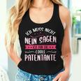 Women's Ich Muss Nicht Nein Sagen Ich Bin Die Coole Patentantant Tank Top Frauen Geschenke für Sie