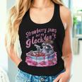 Women's Raccoon Tank Top - Fun Strawberry Jam Design Gifts for Her