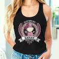 Women's Sarah Name First Name Unicorn Saying Birthday Tank Top Frauen Geschenke für Sie