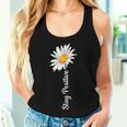 Women's Stay Positive Flowers Spring Summer Women's Tank Top Frauen Geschenke für Sie