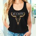Women's In A World Full Of Princesses Be A Beth Boho Cow Skull S Tank Top Frauen Geschenke für Sie