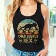 Women'sintage Omasaurus Grandma Cool Retro Grandma Dinosaur Tank Top Frauen Geschenke für Sie