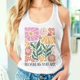 Boho Summer Flower Botanical Nature Lover Floral Wild Flower Tank Top Frauen Geschenke für Sie