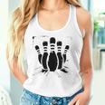 Bowling Game Skittles Tank Top Frauen Geschenke für Sie