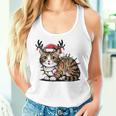 Christmas Children Cat Christmas Lights Tank Top Frauen Geschenke für Sie