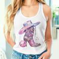 Cute Pink Cowgirl Boots Disco Western Country Cow Girls Tank Top Frauen Geschenke für Sie