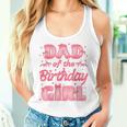 Dad And Mom Of The Birthday Girl Coquette Bow Family Party Women Tank Top Gifts for Her
