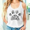 Dalmatian Dog Paw Polka Dot Polka Dot Women Tank Top Frauen Geschenke für Sie