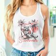 Feral Girl Summer Vacation Raccoon Meme Women’s Tank Top Gifts for Her