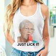 Grandma Just Lick It Grandma Licks Ice Meme Ice Lovers Summer Tank Top Frauen Geschenke für Sie