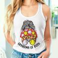 Grandma Of Both Messy Bun Softball Baseball Grandma Women Tank Top Gifts for Her