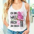 Ich Bin Wild Cheeky Und Endlich 11 Years 11Th Birthday Girl Tank Top Frauen Geschenke für Sie