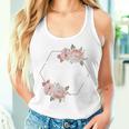 Mother Of The Bride Floral Blush Wedding Flowers Women Tank Top Gifts for Her