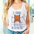 Officiel De La Sieste Humour Chat Drole Fille Débardeur pour femme Cadeaux pour elle