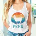 Peru Retro Llamaintage Machu Picchu Alpaca South American Tank Top Frauen Geschenke für Sie