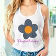 Physiotherapy Flower Blue Tank Top Frauen Geschenke für Sie