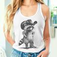 Raccoon Cowboy Graphic Tank Top for Men & Women – Trendy Meme Style Gifts for Her
