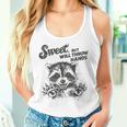 Raccoon Sarcastic Women's Tank Top - Sassy & Playful Attitude Gifts for Her