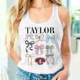 Retro Coquette Taylor First Name Personalized Birthday Girl Women Tank Top Gifts for Her