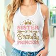Sister Of The Birthday Princess Themed Family Girl Birthday Women Tank Top Gifts for Her