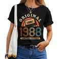 37Th Birthday Original Womenintageintage 1988 T-shirt Frauen