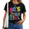 80S Girl 80S Theme Party 80S Outfit T-shirt Frauen