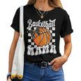 Basketball Mama Coquette Bow Game Day Sports Lover Mom Women T-shirt