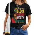Black History For Black Queen Afro Queen Women T-shirt