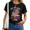 Boots Booze & Besties Nashville 2025 Girls Trip Drinking Women T-shirt