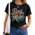 Boy Mom Son Family Mother's Day Mama Of Boys Tie Dye Women T-shirt