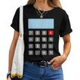 Calculator Costume Carnival Maths Teacher Maths T-shirt Frauen