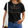 Coffee Software Developer Programmer Coder Coffee Drinker T-shirt Frauen