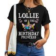 Cute Lollie Of The Birthday Princess Unicorn Mom Mother Women T-shirt