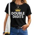Double Digits Crown 10 Year Old 10Th Birthday Girl Camiseta de mujer