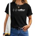 Ekg Heartbeat Uss Missouri Bb-63 Acorazado Camiseta de mujer