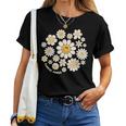 Flower Power Süßes Lächeln Gesichtsblume Happy Face Blumen Mädchen T-shirt Frauen