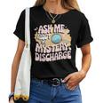 Embarrassing Adult Humor Inappropriate Adult Black Small Modern Short Sleeve - Ask Me About My Sarcastic Mystery Discharge Women T-shirt