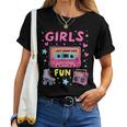 Girls Just Wanna Have Fun 80S Classic Retro Vibe Celebration Women T-shirt