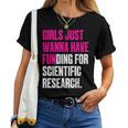 Girls Just Wanna Have Funding For Scientific Research T-shirt Frauen