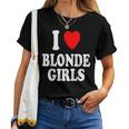 J'aime J'aime Les Filles Blondes T-shirt femme