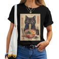 Kawaii Noodles Soup Anime Japanese Ramen Cat Ns Girls Women T-shirt
